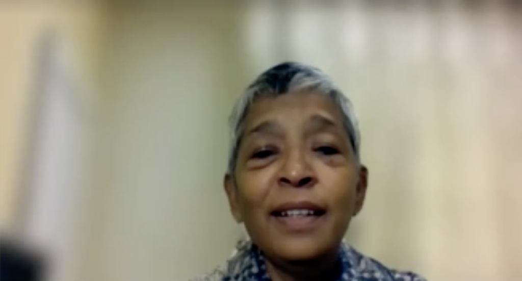 Parvathy Ramaswami during her interview at the CCHN World Summit 2021.